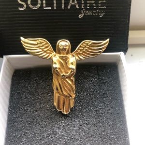 COPY - 14K Gold Angel Pendant